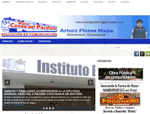 Tablet Screenshot of correodelpacifico.com
